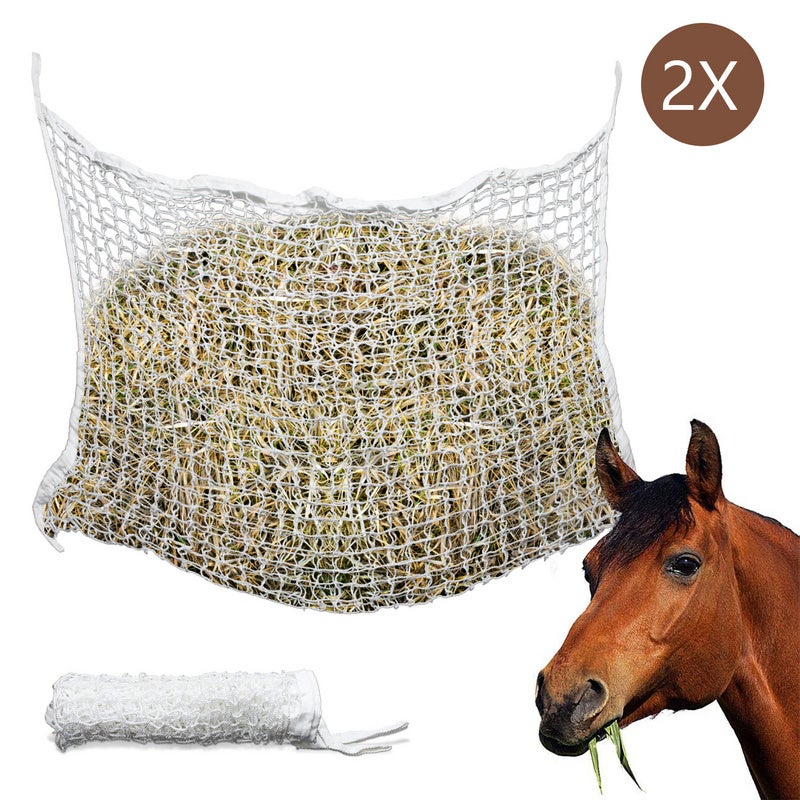 Filet à foin pour chevaux et poneys - Plusieurs dimensions disponibles