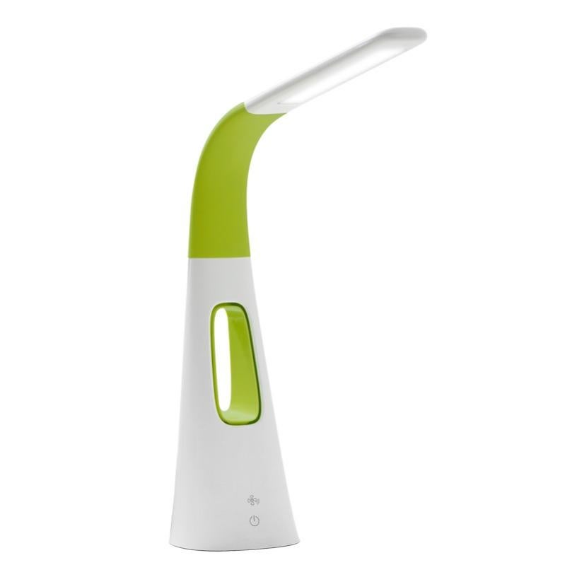 Lámpara de escritorio juvenil Ventix 12W LED verde con brazo flexible | Leroy