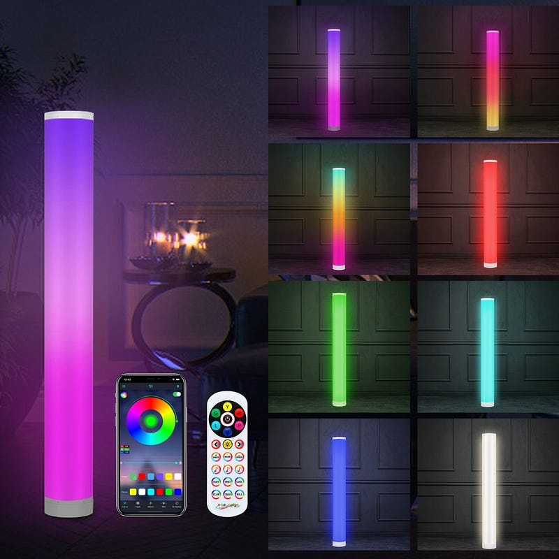 Lampadaire LED 6W dimmable RGB stand uplighter lampadaire lumière coin  lumière