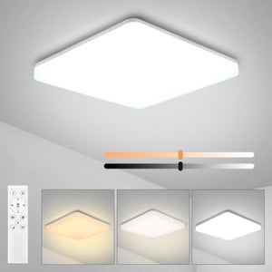 Plafonnier Vintage 3 Flammes Orientables - Abat-jour Tissu, Bois Et Métal, Rotation 350°, Douille E14 Max 25W, Pour Couloir, Salon, Chambre