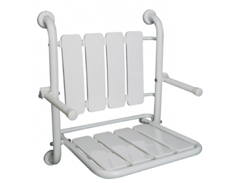 Siege de douche PMR repliable PMR couleur blanc Leroy Merlin