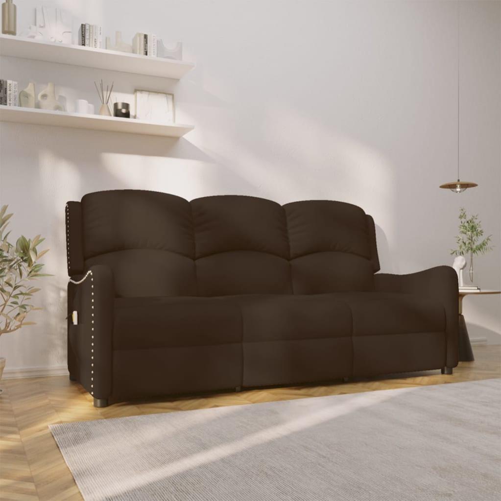 Fauteuil Massage Inclinable Marron - Détente Et Confort Absolu - 6 Points De Massage