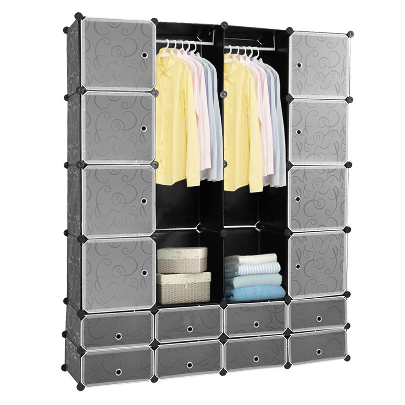 Armoire Penderies Système d'étagères multifonctions Étagère pour enfants Étagère DIY