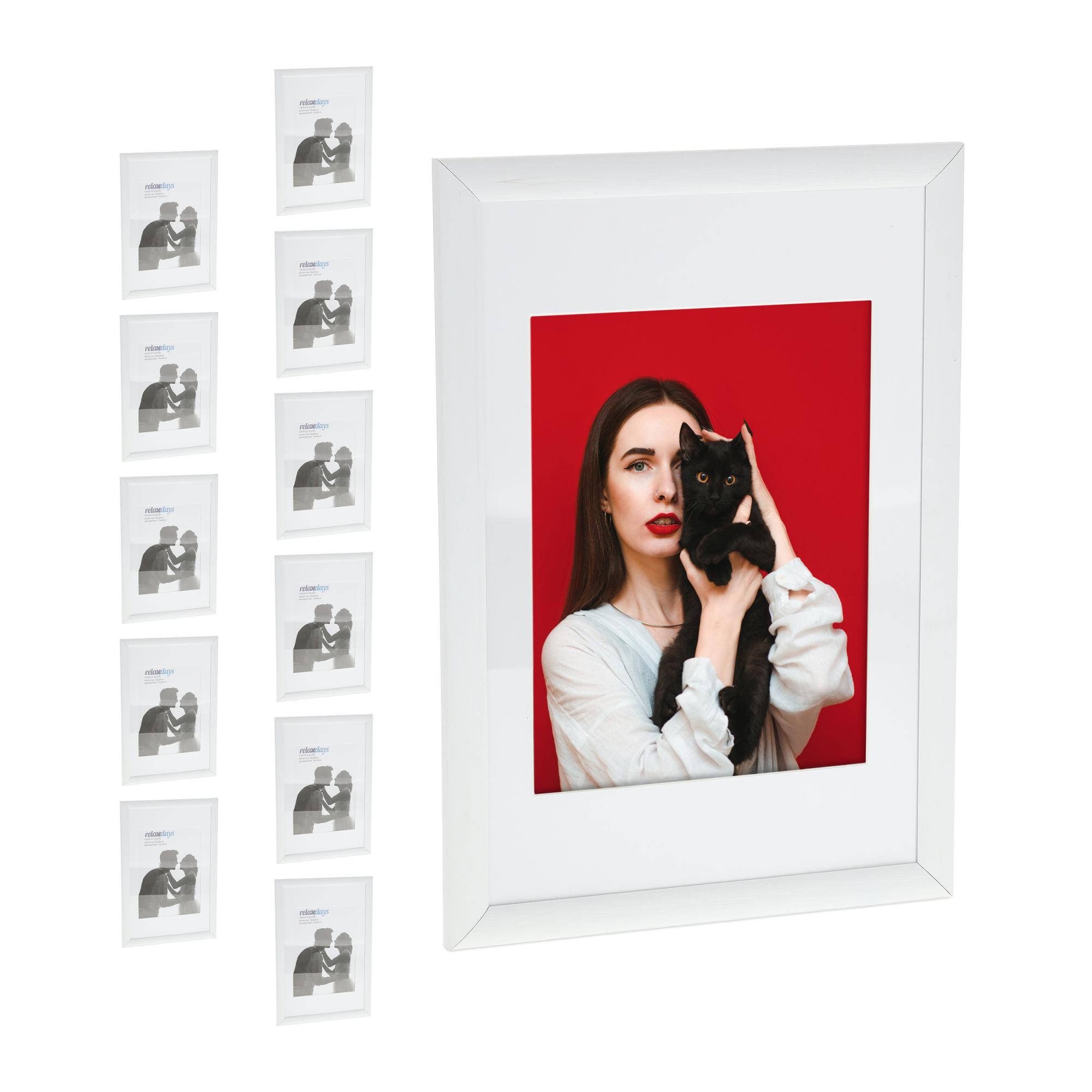 12x Cadres photo en lot, 20x30 cm, effet bois, format portrait ou ...