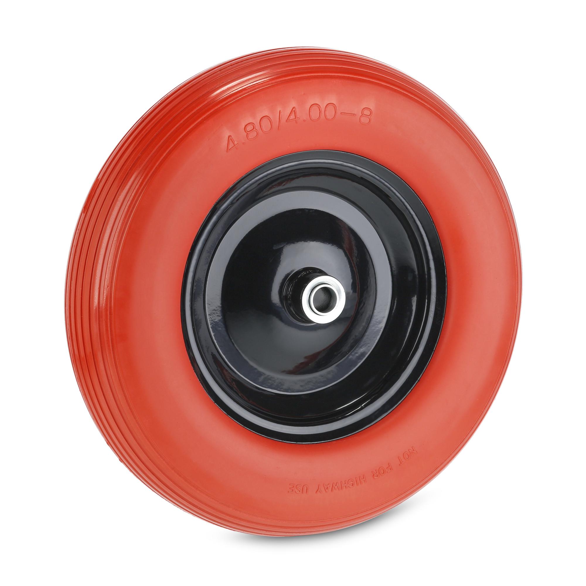 Relaxdays 4.80/4.00-8 Ruota Carriola, Gomma Piena Antipanne con