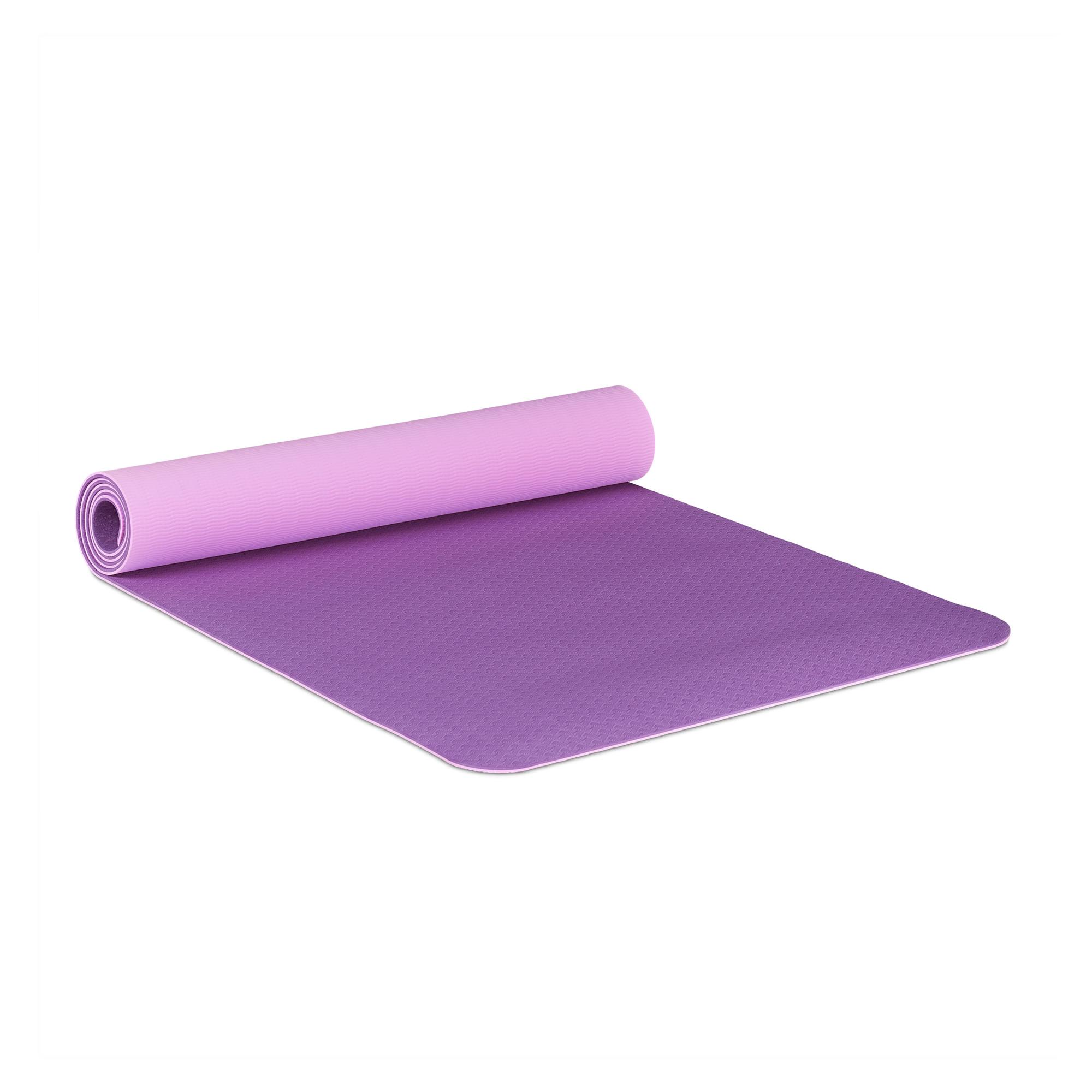 Tappetino Colori A Scelta Tappetino Yoga Fitness 61x173 Cm - Per Pilates, Aerobica, Ginnastica, Pieghevole (multicolore) Tappetino Fitness - Foto 4