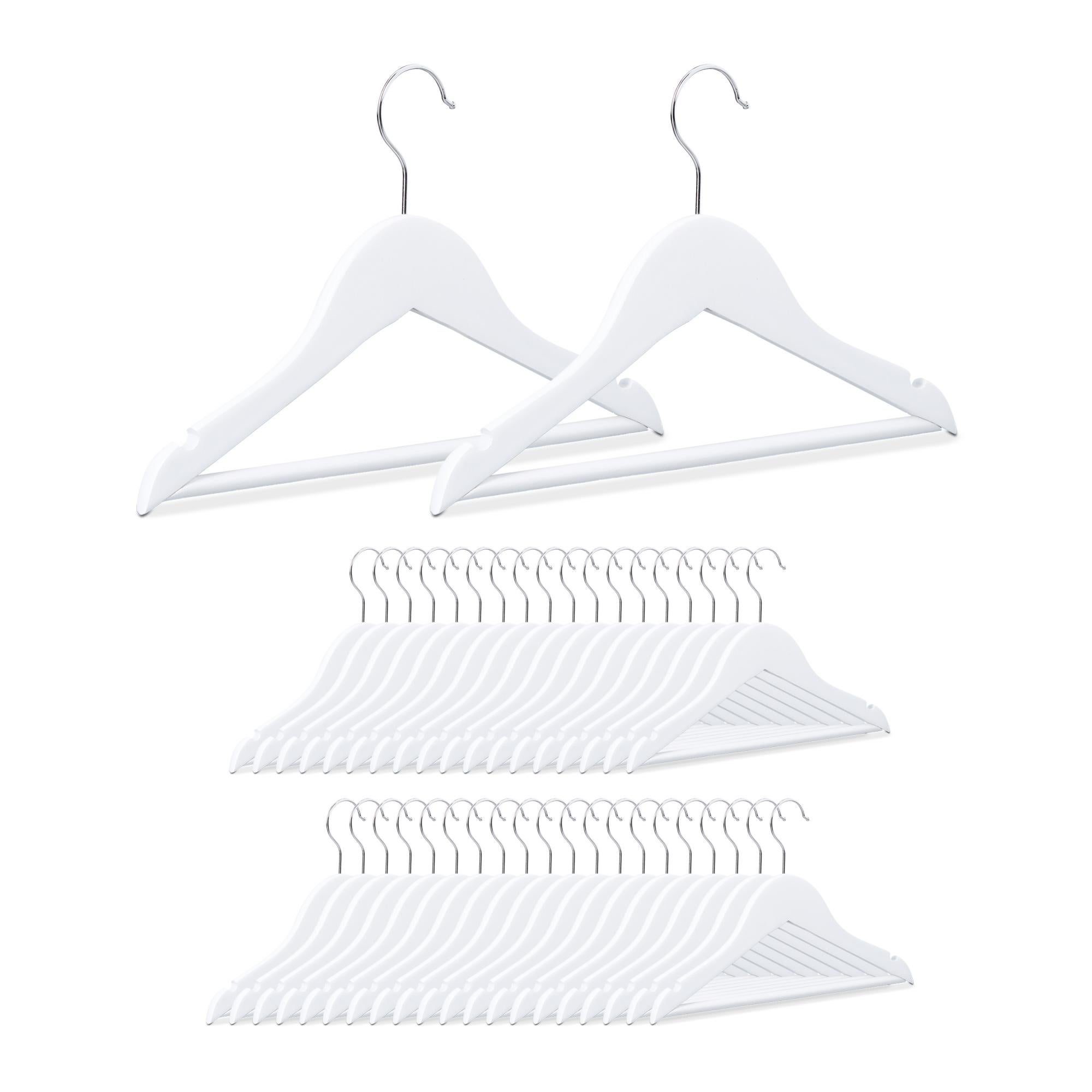 relaxdays Set da 30 Grucce Appendiabiti per Bambini, Stampelle Antiscivolo con Asta, Tacche e Gancio Girevole, Grigio relaxdays Set da 30 Grucce Appendiabiti per Bambini, Stampelle Antiscivolo con Asta, Tacche e Gancio Girevole, Grigio