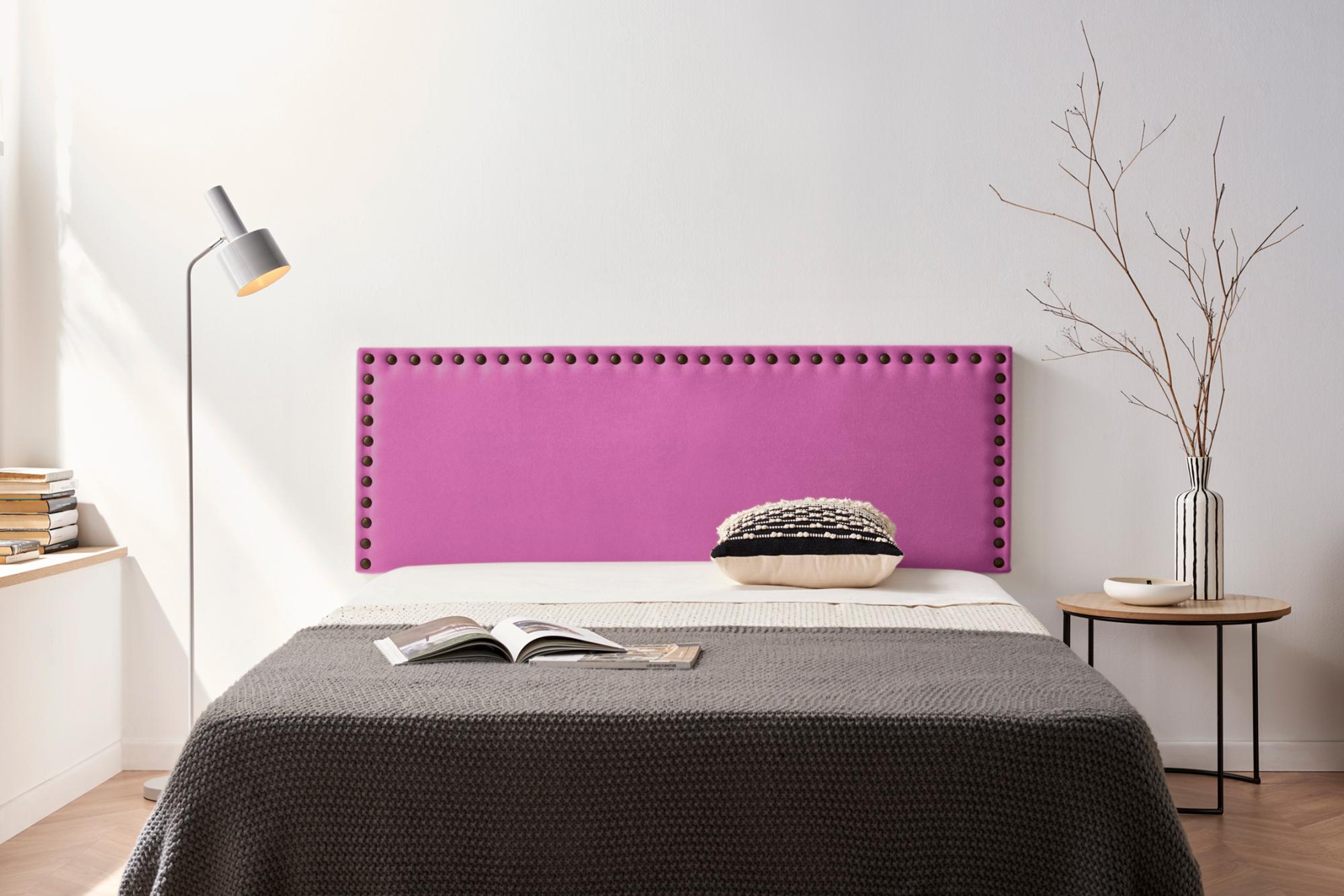Cabecero tapizado modena acualine 100x55x8 cm - moonia