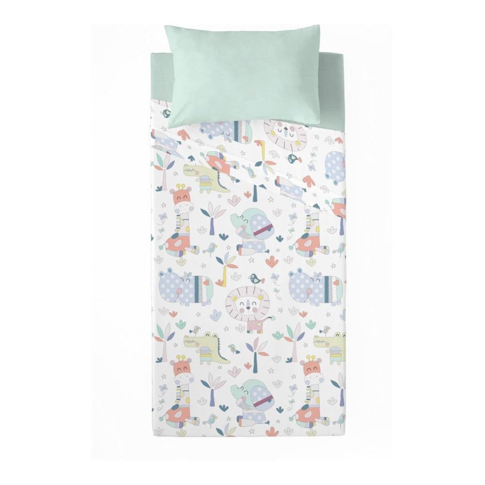 Ensemble draps et taie en satin Botanic - Jaune - Kiabi - 145.83