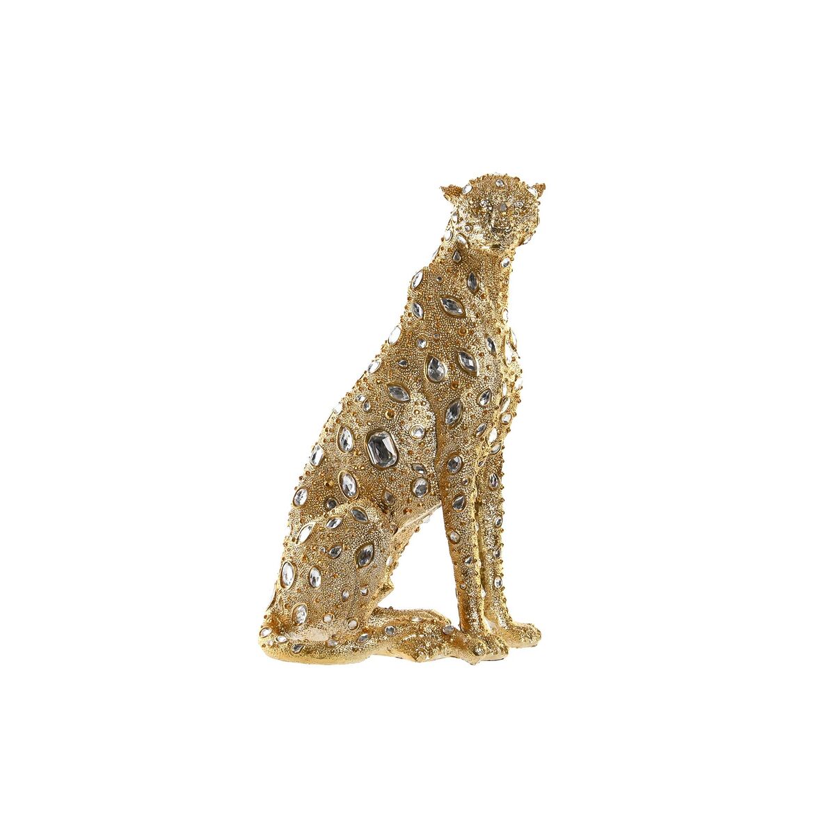 Figura Decorativa DKD Home Decor Leopardo Resina Moderno (23,5 x 15 x ...