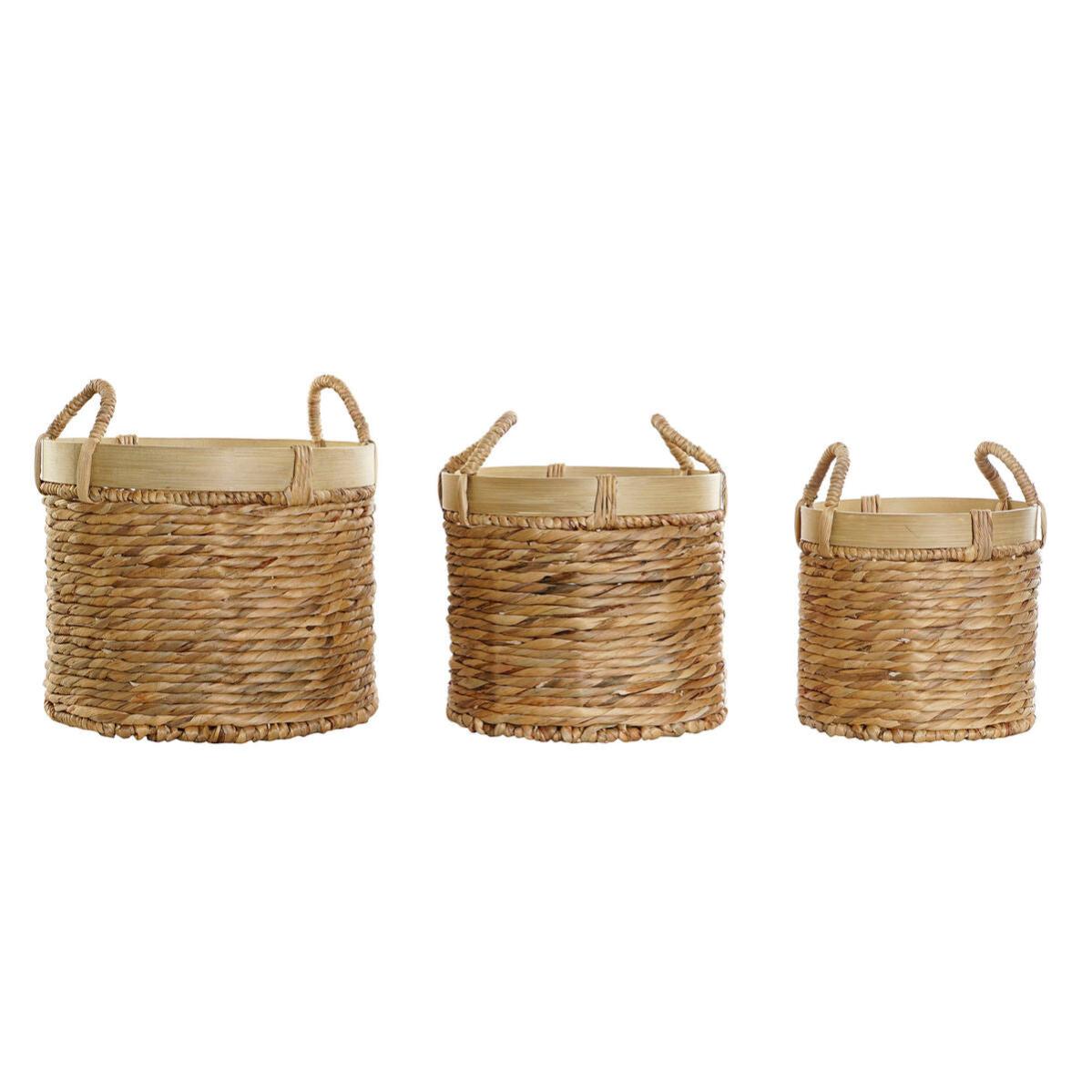 set-de-basket-dkd-home-decor-bambou-tropical-35-x-35-x-30-5-cm