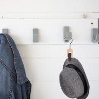 Coopache 4 Pezzi Appendi Cappelli Da Parete Porta Cappelli Da Muro In Plastica Organizzatore Di Ganci - Foto 7