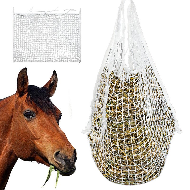 Filet à foin sac à foin filet à foin filet extrêmement résistant à la  déchirure pour chevaux moutons bovins 1 pièce 120 x 90 cm