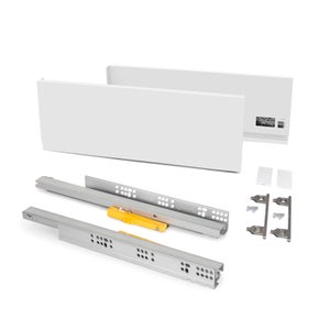 Kit tiroir pour cuisine h93 mm p400 mm en blanc