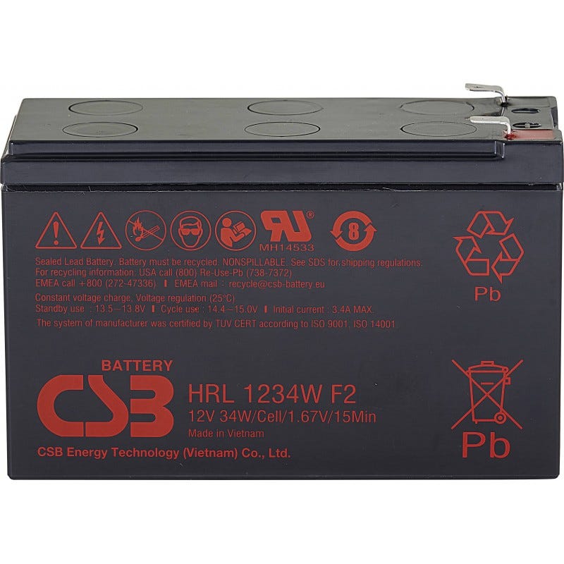 Batterie au Plomb EATON Haute efficacité pour Onduleur 12V