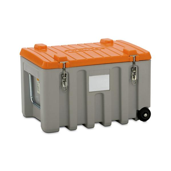 Box chantier - Caisse de transport 150L CEMO Cembox avec trolley en ...