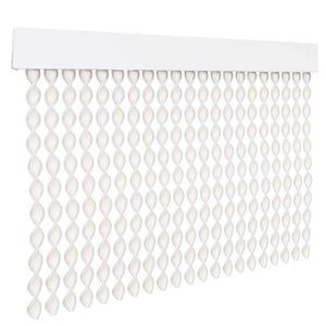 HOME MERCURY – Cortina Espiral para Puerta Exterior o Interior, Material  PVC – Libre de Insectos (200x120CM, Blanco+Filo Gris R3)