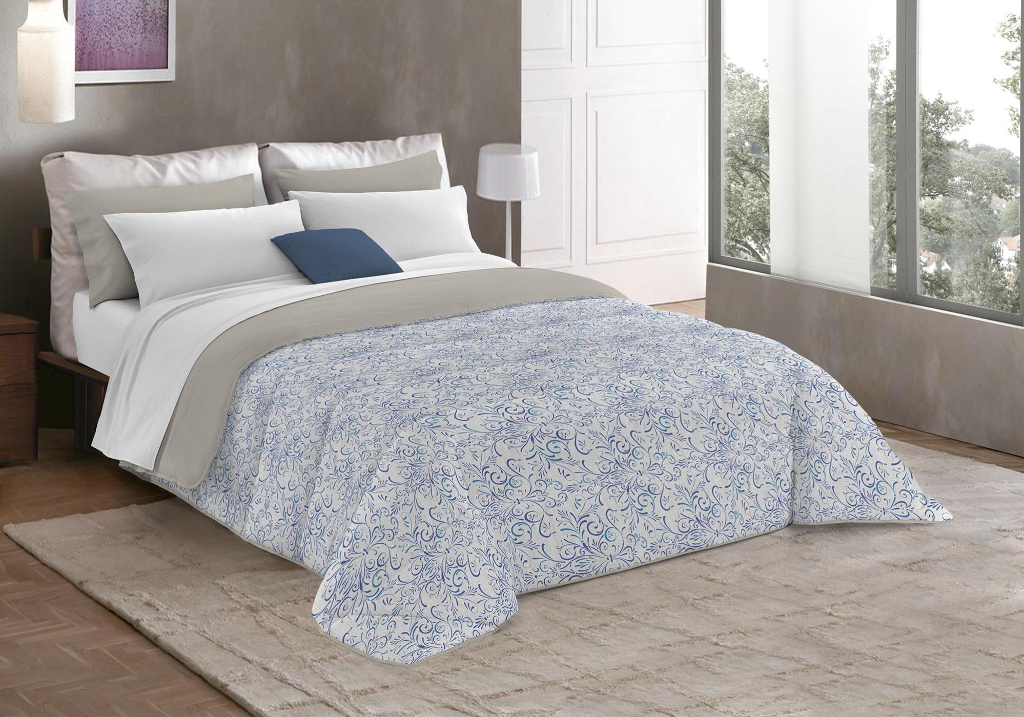 Trapunta Invernale Tata Home Hilary – 350 Gr/mq, Microfibra, Letto Matrimoniale 260x260 Cm, Fantasia Cagnolini