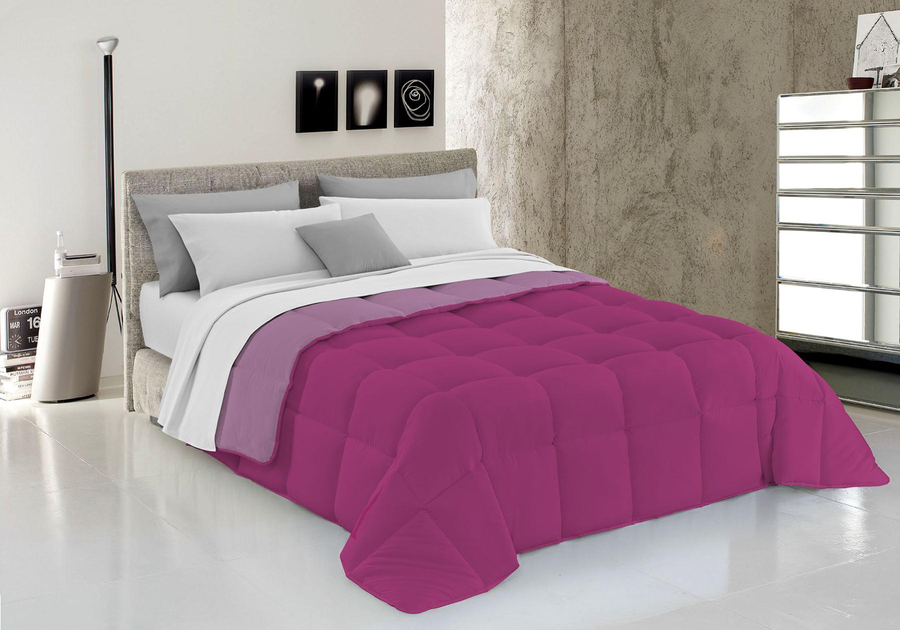 TRAPUNTA INVERNALE ELEGANT MATRIMONIALE 260x260 cm FUCSIA LILLA