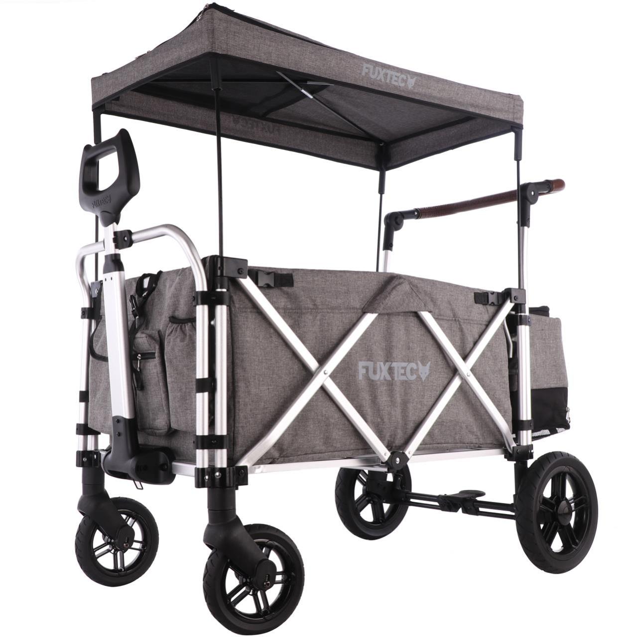 YEAUPE PRO Chariot De Plage Pliable Tout-Terrain 200KG - Charrette De Transport Avec Roues Et Poignée Réglable Pour Camping Et Extérieur