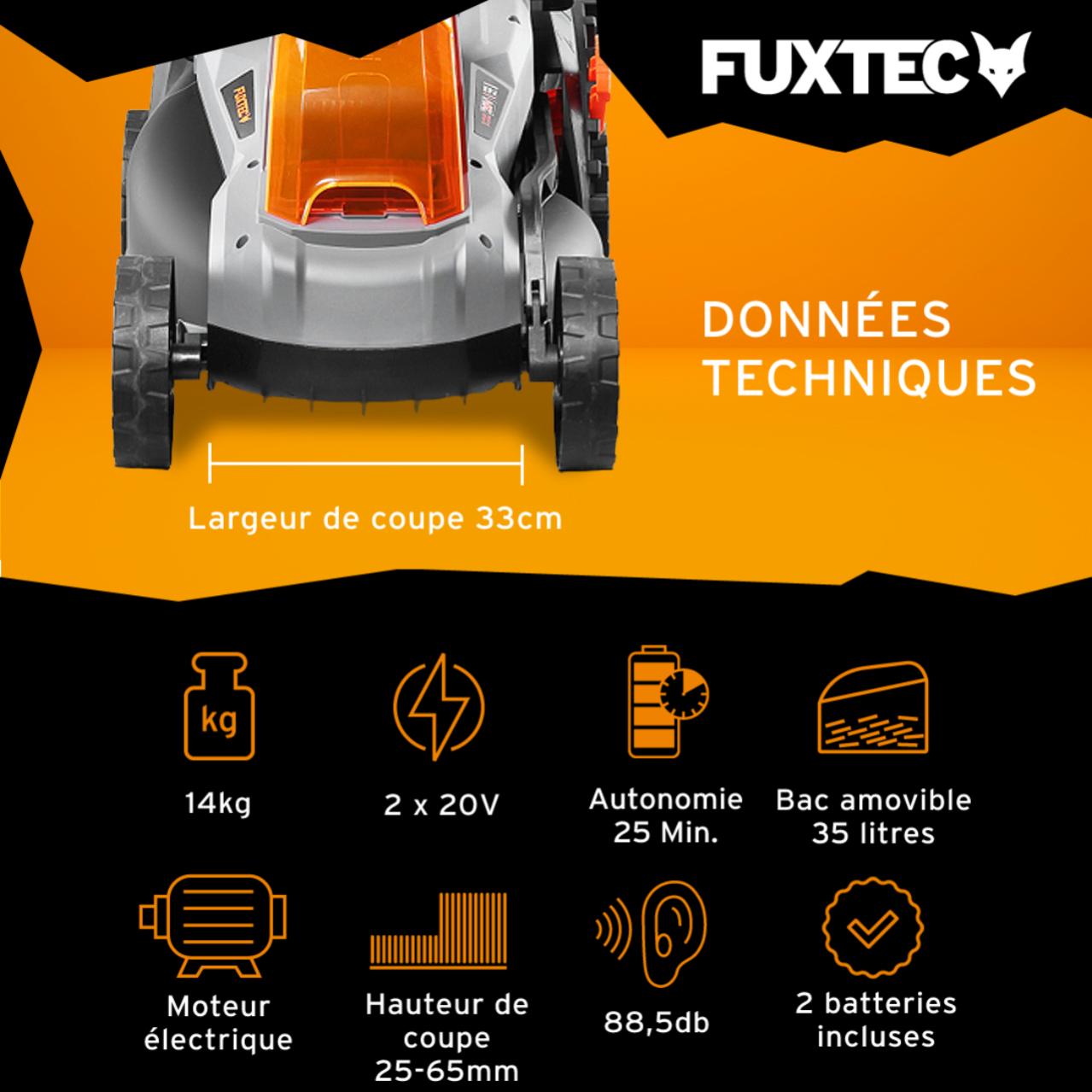 Motosierra A Batería De 20V FUXTEC FX-E1KS20 – Con Batería De 2.0 Ah Y - Foto 4