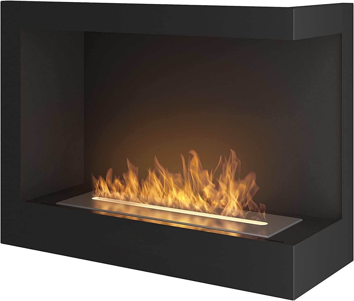 Chimenea De Mesa De Bioetanol - Combustión De Hasta 3 Horas, Llama Ajustable, Cristal De Seguridad, Para Interior Y Exterior (combustible No Incluido)