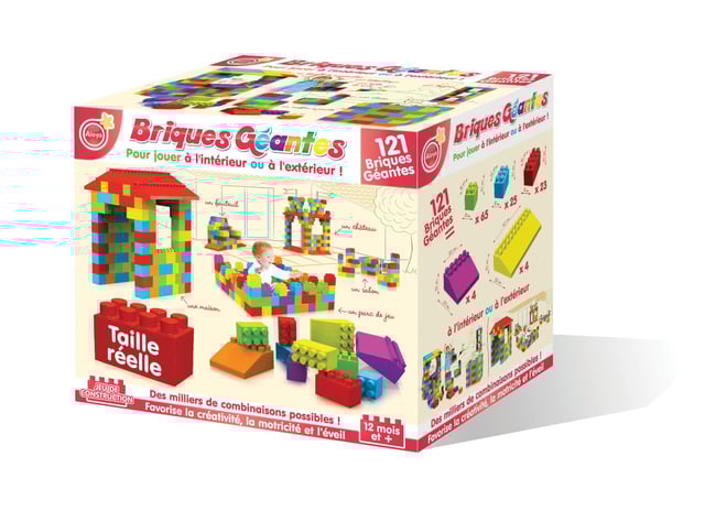 MAXI BRIQUE 121 PIECES - LG DISTRIBUTION