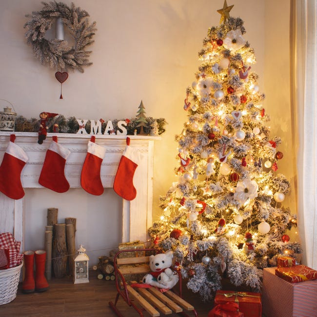 Árvore de Natal Branca em Oferta