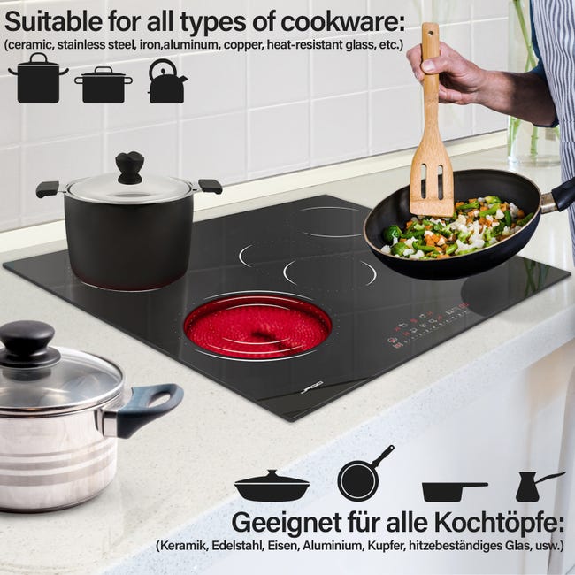 Kit de nettoyage Bosch Original, pour cuisinière en verre et plaque en  céramique : : Cuisine et Maison