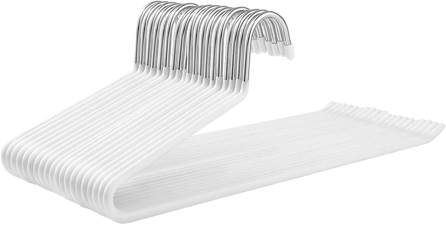 Lot De 10 Cintres Noirs Antidérapants – 40 Cm, Plastique, Par PAFEN
