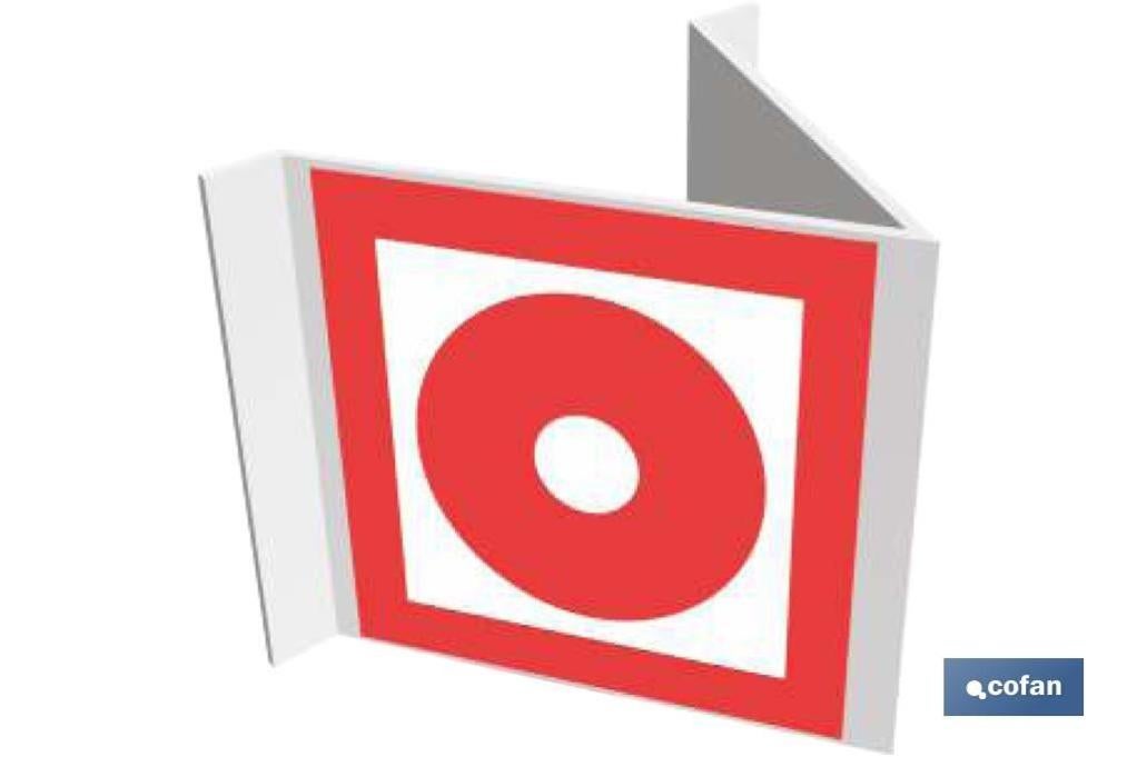 Señal Panoramica Luminiscente 210X210Mm.