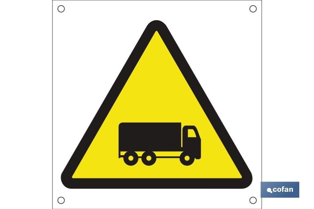 Plimpo Señal Polipropileno Celular 600X600Mm Ob19 Peligro Camiones En Oferta Señal Polipropileno Celular 600X600Mm