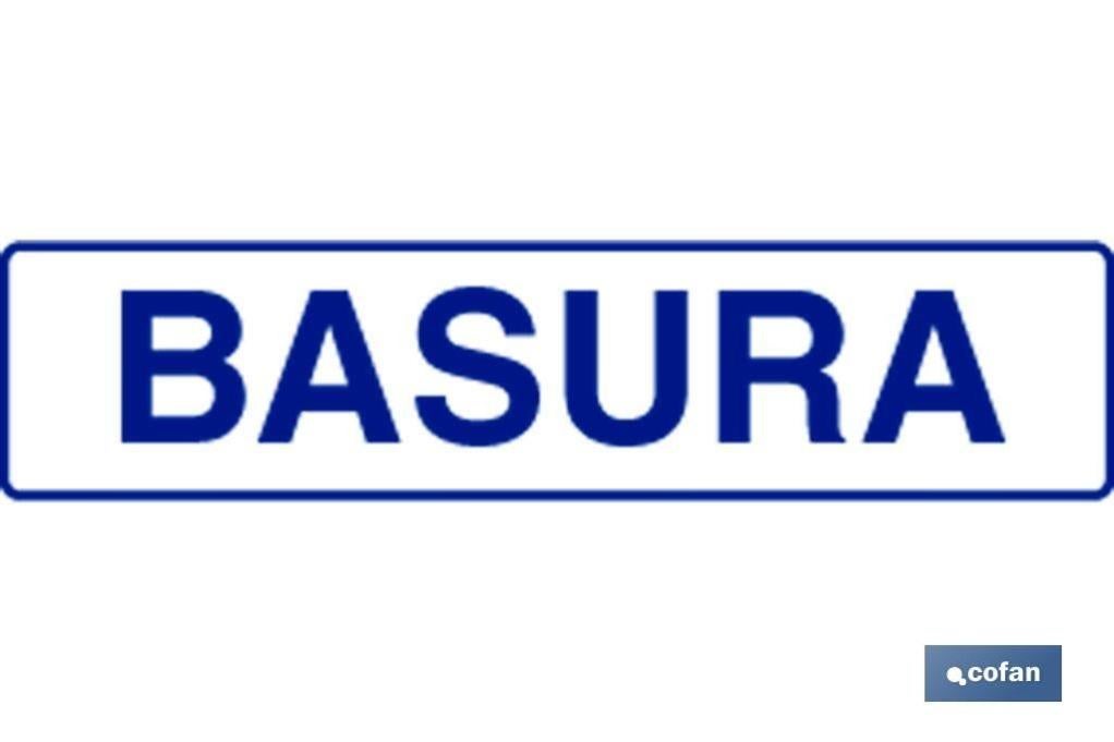 Plimpo Señal Glasspack Adhesiva 250X62Mm. Señal Basura En Oferta Señal Glasspack Adhesiva 250X62Mm.