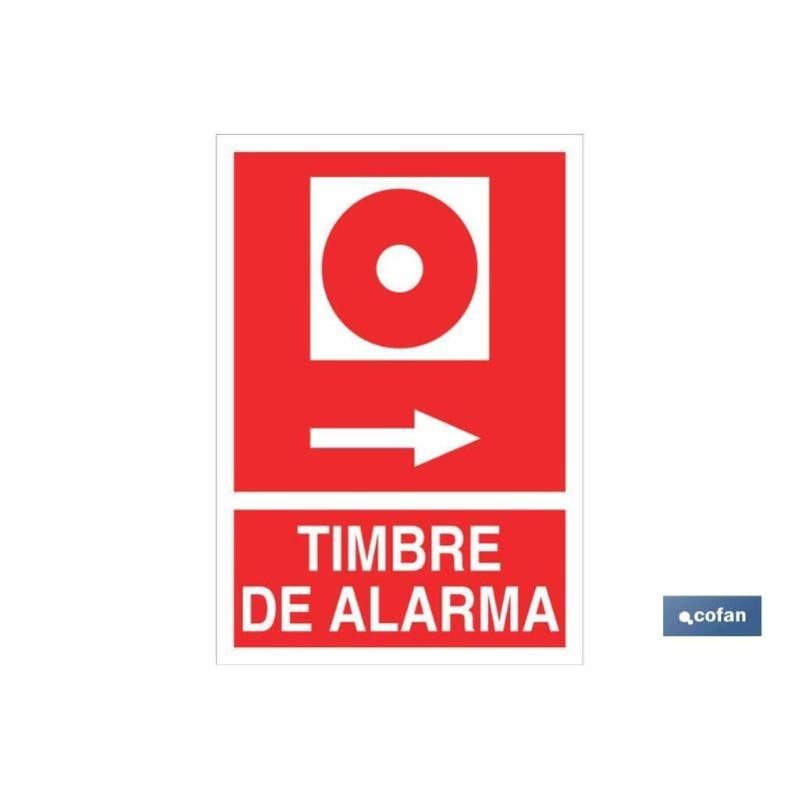 Señal Luminiscente 148X105 Timbre De Alarma