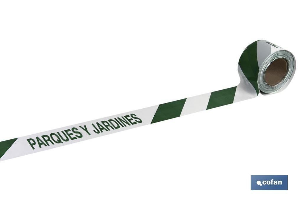 Cinta Baliz. Parques Y Jardines 80Mmx100Mts