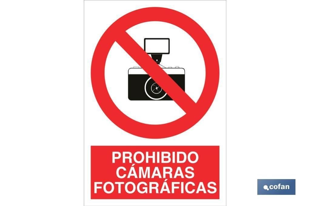 Plimpo Señal Poliestireno 210X148Mm Prohibido Cámaras Fotográficas En Oferta Señal Poliestireno 210X148Mm