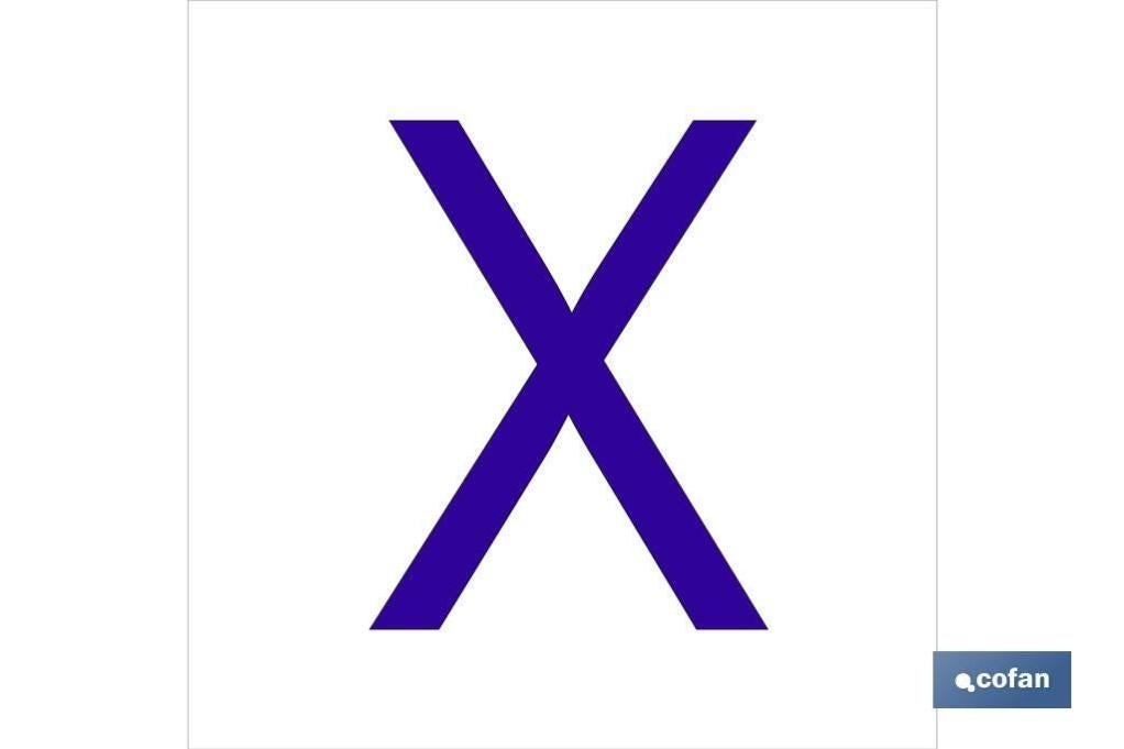 Plimpo Señal Glasspack Adhesiva 62X62Mm. X Letra En Glasspack En Oferta Señal Glasspack Adhesiva 62X62Mm.