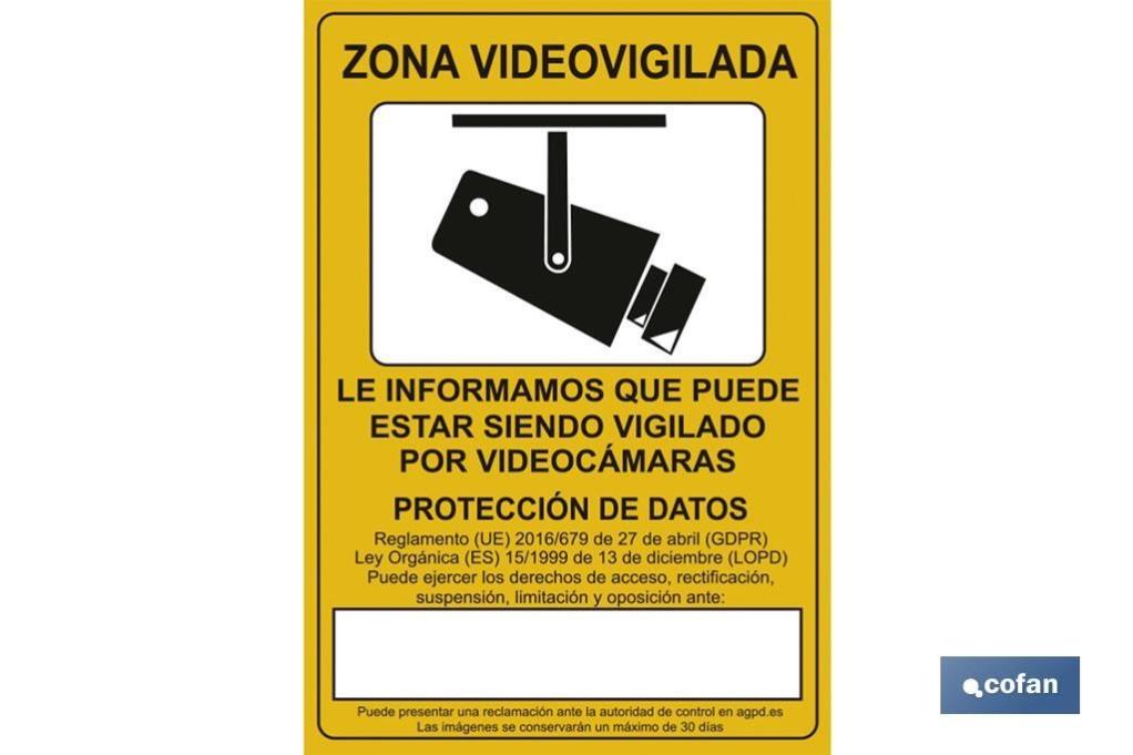 Plimpo Señal Poliestireno 210X148Mm Señal De Videovigilancia En Oferta Señal Poliestireno 210X148Mm