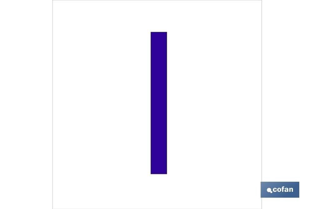 Plimpo Señal Glasspack Adhesiva 62X62Mm. I Letra En Glasspack En Oferta Señal Glasspack Adhesiva 62X62Mm.