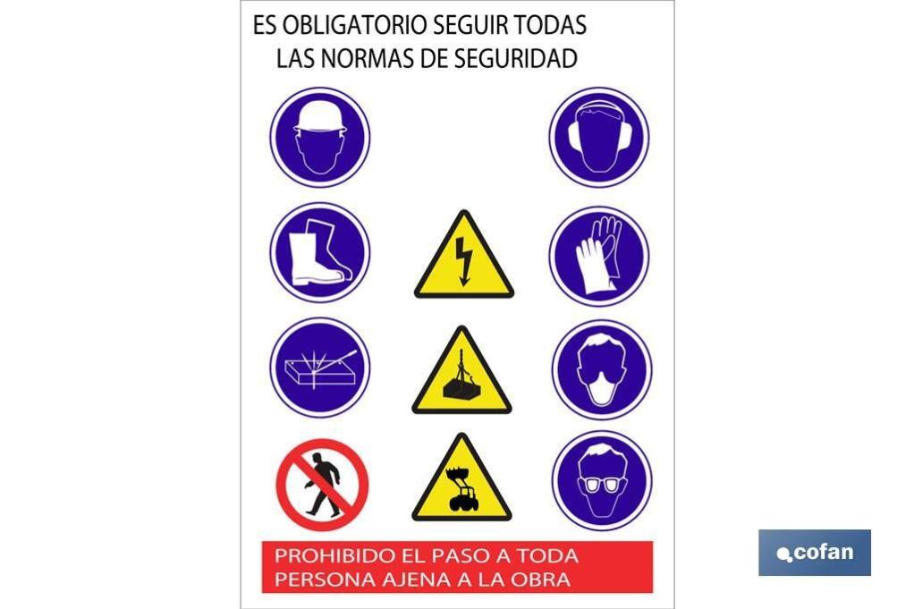 Cofan - Plimpo Cartel De Obra En Glasspack 500X700Mm En Oferta Cartel De Obra En Glasspack 500X700Mm