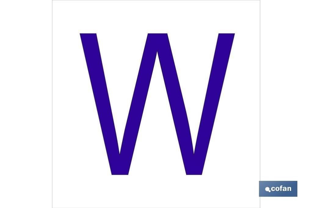 Plimpo Señal Glasspack Adhesiva 62X62Mm. W Letra En Glasspack En Oferta Señal Glasspack Adhesiva 62X62Mm.