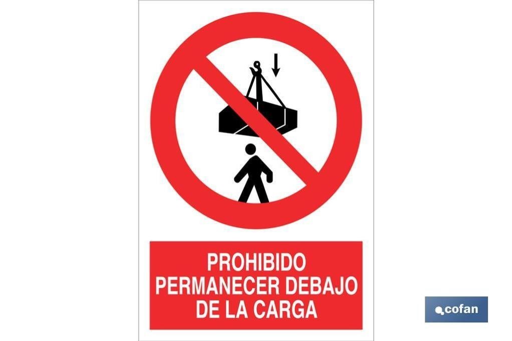 Plimpo Señal Adhesiva 210X148 Prohibido Permanecer Debajo De La Carga En Oferta Señal Adhesiva 210X148