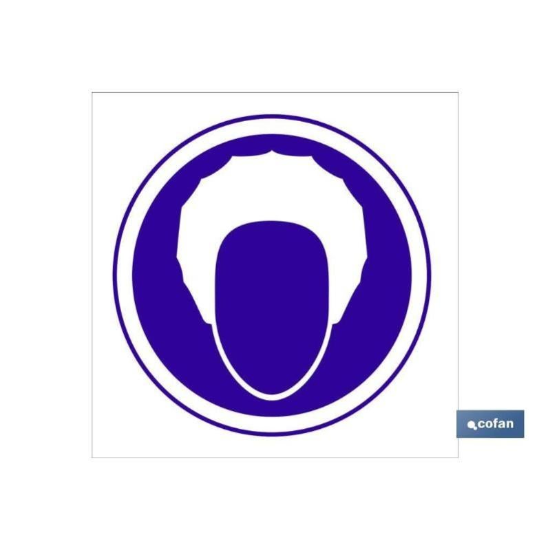 Cofan - Plimpo Señal Adhesiva 210X210 Obligatorio Proteccion Del Pelo En Oferta Señal Adhesiva 210X210