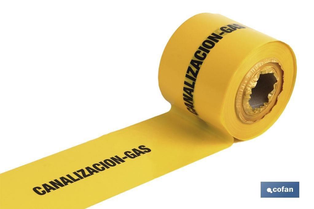 Cinta Baliz. Canalizacion Gas 150Mmx250Mts