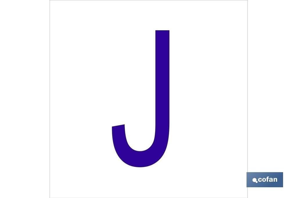 Plimpo Señal Glasspack Adhesiva 62X62Mm. J Letra En Glasspack En Oferta Señal Glasspack Adhesiva 62X62Mm.