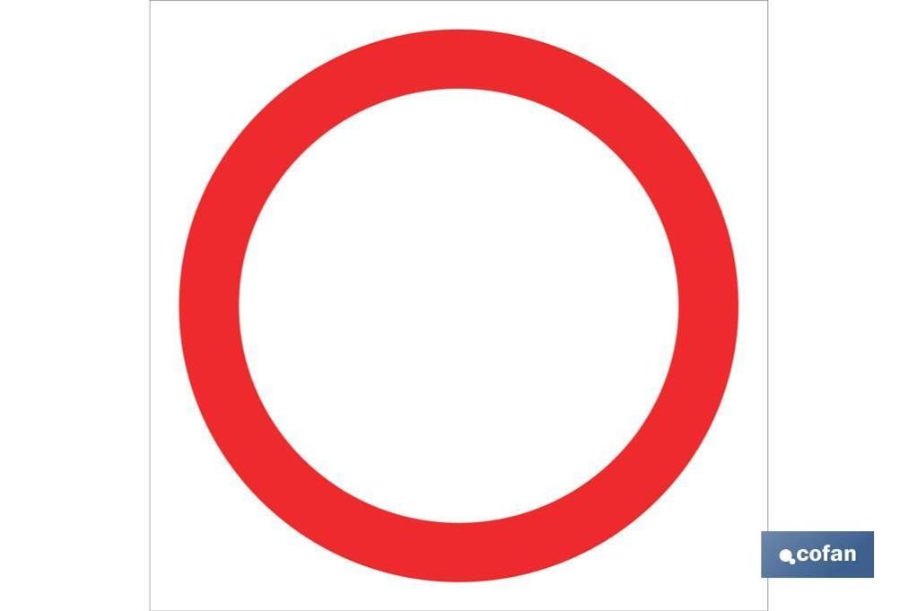 Señal Poliestireno 105X105Mm