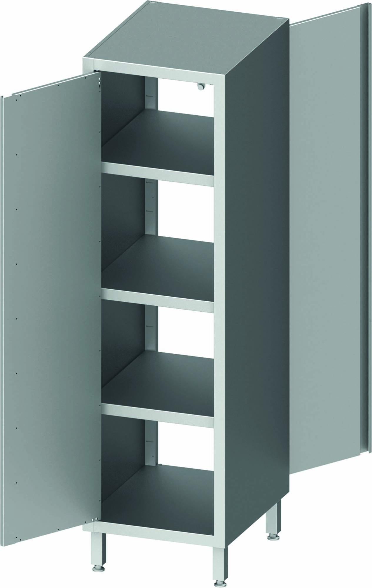 Armoire sur pieds en acier inoxydable Vogue 900x1800x600mm