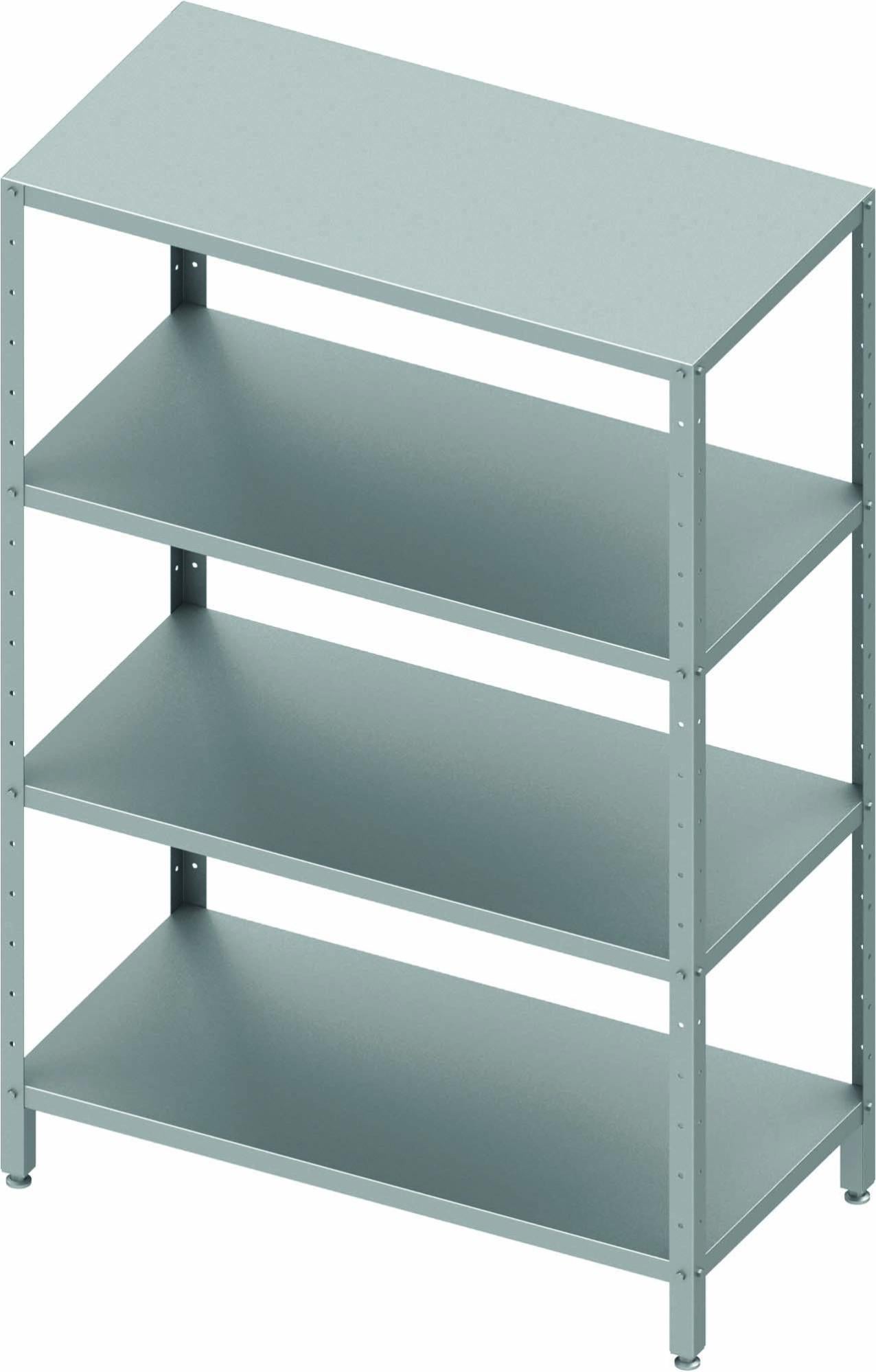 Rayonnage en acier inoxydable linéaires 860x400 lisse 4 niveaux- DISTFORM - KIT00437 main image 1