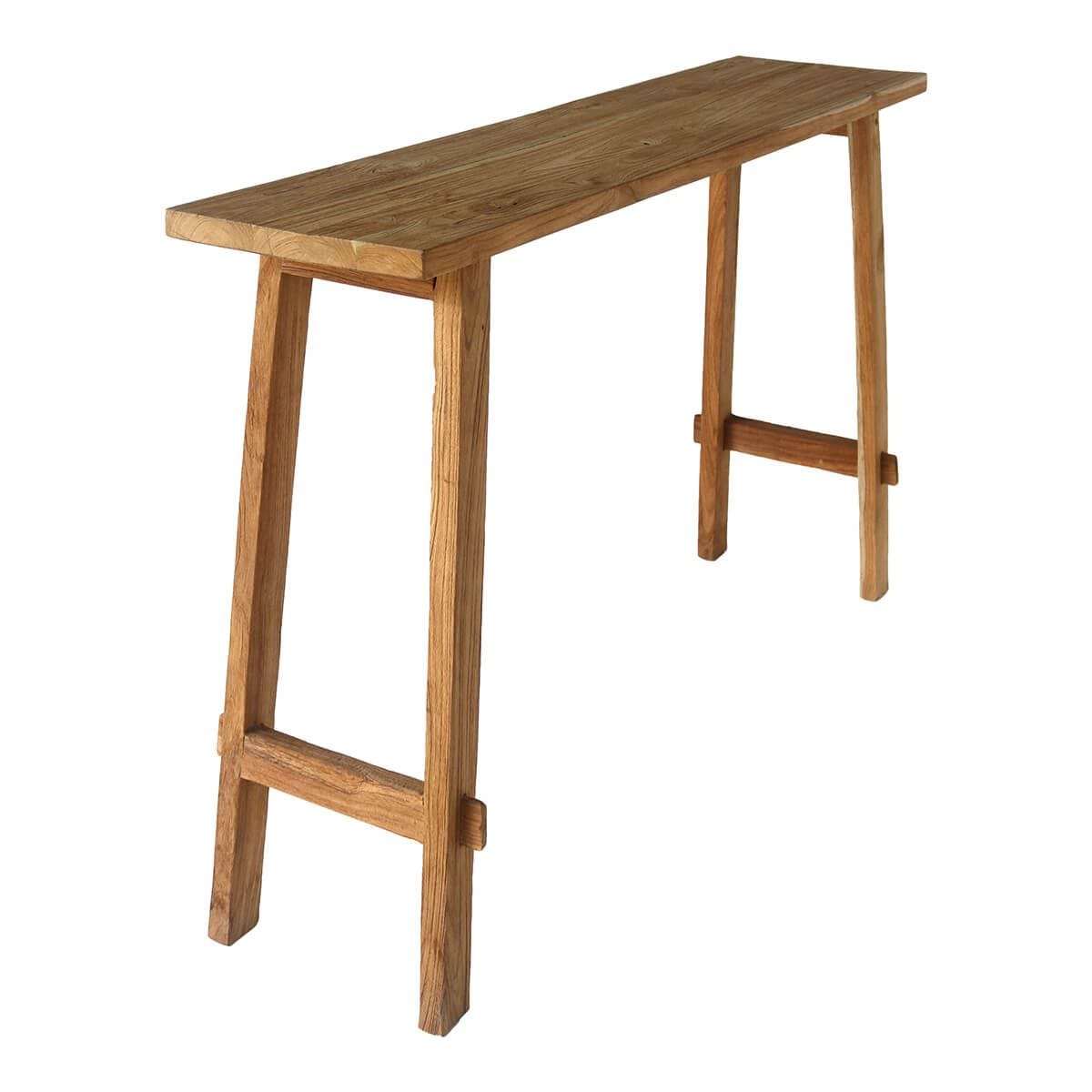 Table mange debout en bois chêne, 150x90xH89cm, EP 4cm - KASTLE