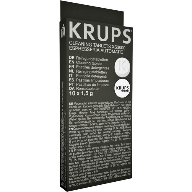 Krups XS300010 10 Pastillas Limpiadoras para Cafeteras Espresseria